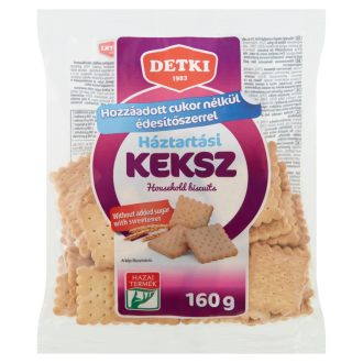   Detki háztartási keksz hozzáadott cukor nélkül, édesítőszerrel 160 g