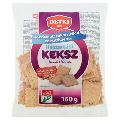 Detki háztartási keksz hozzáadott cukor nélkül, édesítőszerrel 160 g