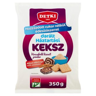   Detki darált háztartási keksz hozzáadott cukor nélkül, édesítőszerrel 350 g