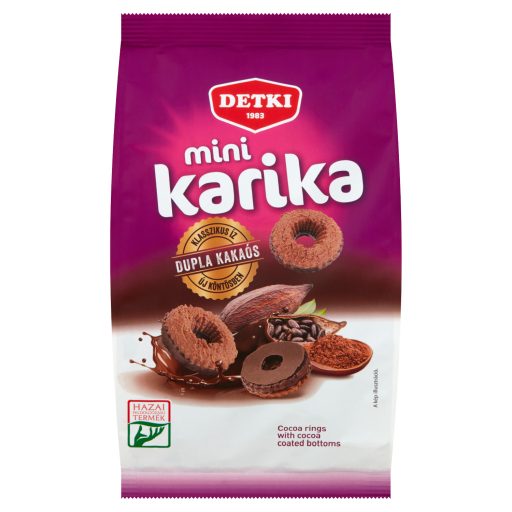 Detki dupla kakaós mini karika 160 g