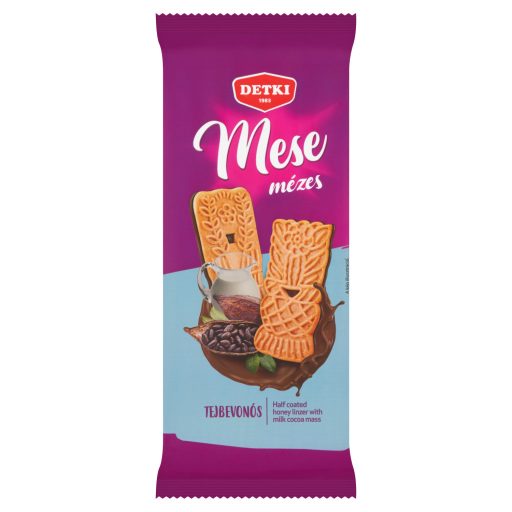 Detki Mese mézes linzer 180g kakaós tejbevonómasszával félig mártva