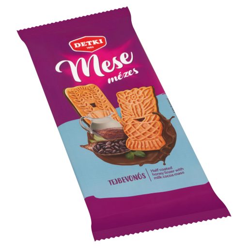Detki Mese mézes linzer 180g kakaós tejbevonómasszával félig mártva