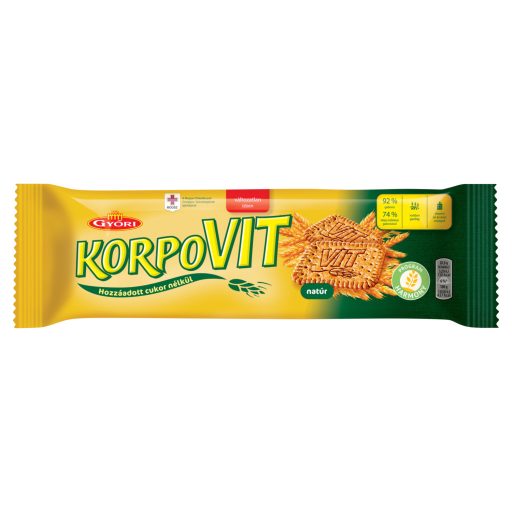 Győri Korpovit Ropogós Keksz Teljes Kiőrlésű Gabonával 174 G