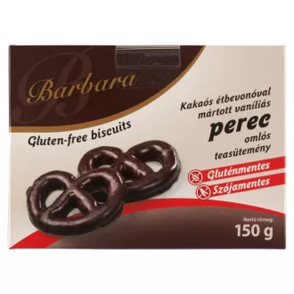   Barbara vaníliás perec 150g kakaós étbevonóval mártott gluténmentes