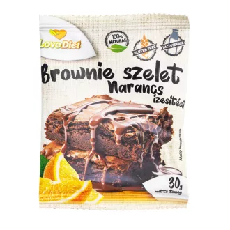   Love Diet Brownie 30g Narancs ízű gluténmentes laktózmentes