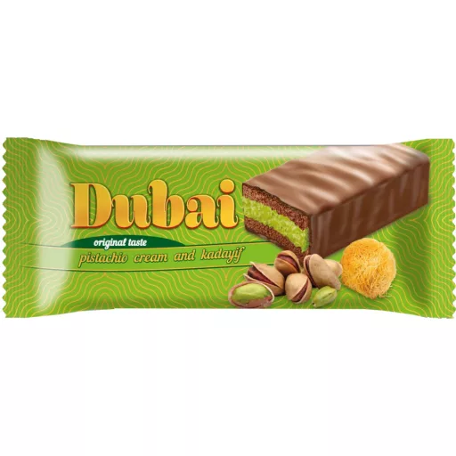 Dubai piskóta 60g kakaós tejbevonóval mártott