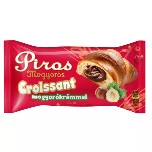 Piros Mogyorós croissant 60g mogyorókrémmel