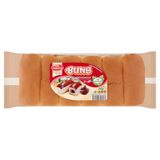Cake Mania Buns töltött molnárka kovásszal 250g (6db) csokoládé krémmel