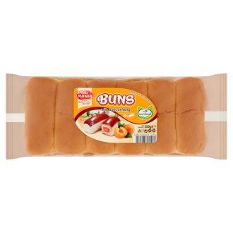   Cake Mania Buns töltött molnárka kovásszal 250g (6db) sárgabarack lekvárral