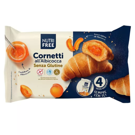 Nutri Free croissant 240g sárgabarackos cornetti 4x60g GM laktózmentes