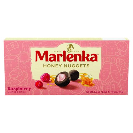 Marlenka málnás mézes golyók 10 db 235 g