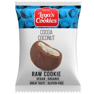   Leya's Cookies nyers sütemény 25g kakaóval és kókusszal