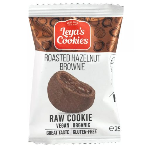 Leya's Cookies nyers sütemény 25g pörkölt törökmogyoróval