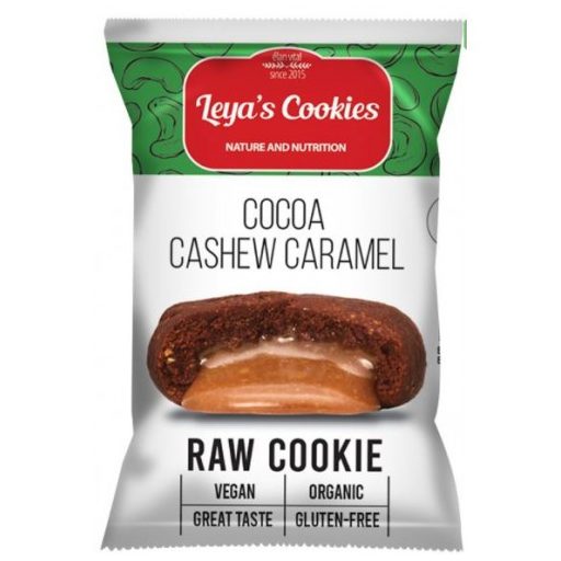 Leya's Cookies nyers sütemény 25g kakaó-kesu-karamell