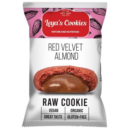 Leya's Cookies nyers sütemény 25g mandulavajas