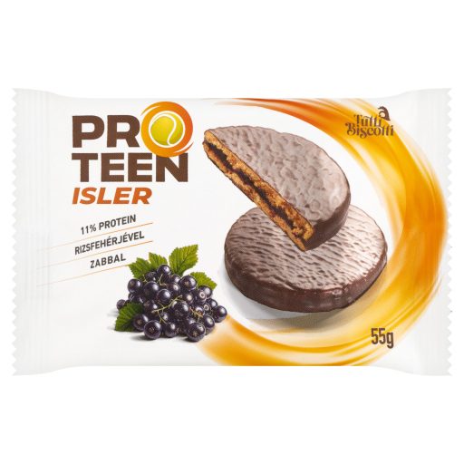 ProTeen Isler magas fehérjetartalmú linzertészta feketeribizli-lekvárral töltve 55 g