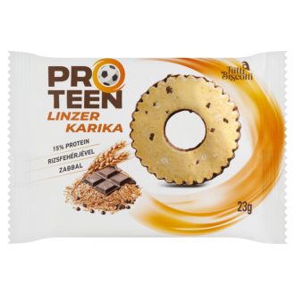  ProTeen linzer karika magas fehérjetartalmú linzertészta kakaós bevonótalppal 23 g