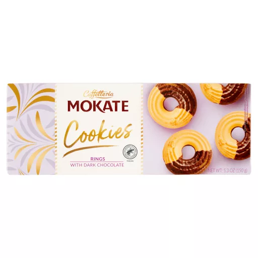 Mokate étcsokoládés kekszkarikák 150 g