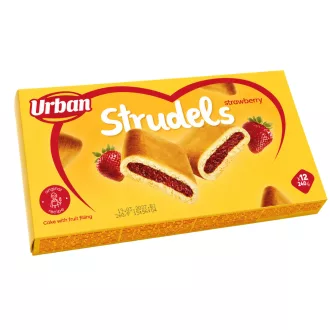   Urban Strudels Strawberry-vanilla epres gyümölcsös töltelékű sütemény 240g