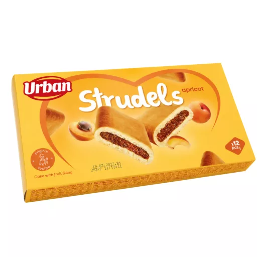 Urban Strudels Apricot sárgabarackos gyümölcsös töltelékű sütemény 240g