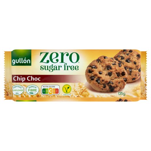 Gullón Zero Chip Choc cukormentes keksz csokoládé darabkákkal, édesítőszerrel 125 g