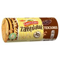   Győri Édes Zabfalatok Tejcsokoládéval Talpán Mártott, Zabpelyhes, Omlós Keksz 215 G