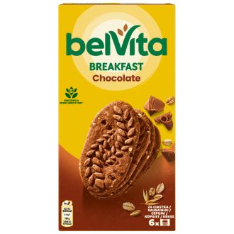   Belvita Kakaós, Gabonás Keksz Csokoládédarabokkal 6 X 50 G (300 G)