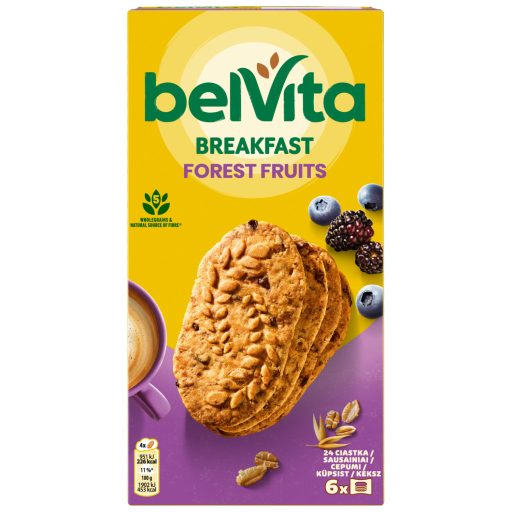 Belvita Erdei Gyümölcsös, Gabonás Keksz 6 X 50 G (300 G)