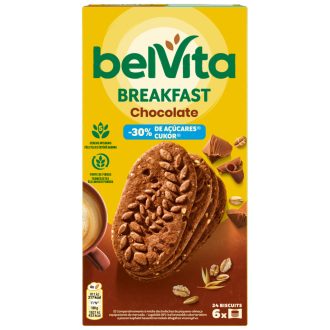   Belvita Kakaós, Gabonás Keksz Csokoládédarabokkal 30% Kevesebb Cukorral 6  50 G (300 G)