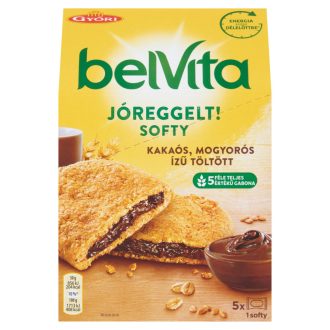   Belvita JóReggelt! Softy gabonás keksz mogyorós ízű kakaós töltelékkel 5 db 250 g