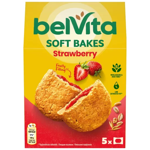 Belvita Softy keksz 5x50g epres MP
