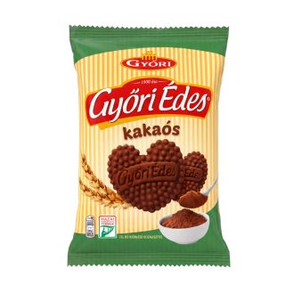   Győri Édes omlós, kakaós keksz teljes kiőrlésű búzaliszttel 150 g