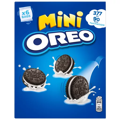Oreo töltött kakakós keksz 114g Mini vaníliás (dobozos)