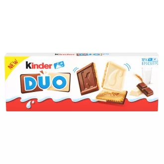   Kinder Duo keksz minőségi tejcsokoládéval és fehércsokoládéval 150 g