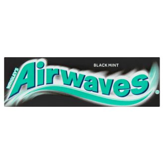   Airwaves Black Mint mentol- és ánizsízű cukormentes rágógumi édesítőszerrel 14 g