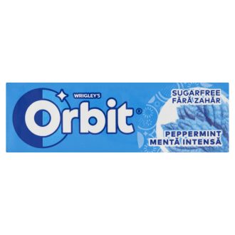   Orbit Peppermint mentaízű cukormentes rágógumi édesítőszerrel 14 g