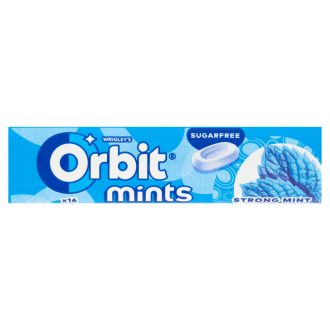   Orbit Mints Strong Mint mentaízű cukormentes töltetlen keménycukorka édesítőszerrel 28 g