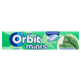   Orbit Mints Spearmint mentaízű cukormentes töltetlen keménycukorka édesítőszerrel 28 g