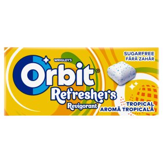   Orbit Refreshers Tropical gyümölcsízű cukormentes rágógumi édesítőszerrel 17,9 g