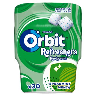   Orbit Refreshers Spearmint menta- és mentolízű cukormentes rágógumi édesítőszerrel 67 g