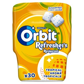   Orbit Refreshers Tropical gyümölcsízű cukormentes rágógumi édesítőszerrel 67 g