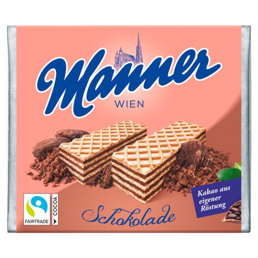 Manner csokoládékrémmel töltött ropogós ostyaszeletek 75 g