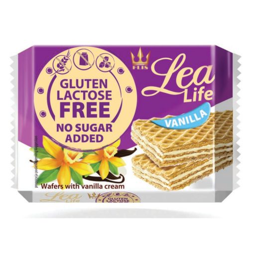 Lea Life ostyaszelet 95g Vaníliás hozzáadott cukor-, glutén-, laktóz mentes