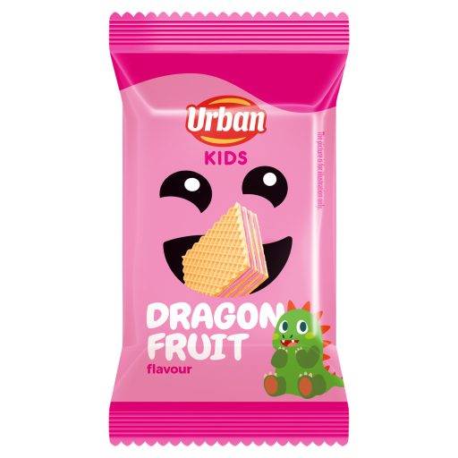 Urban Kids sárkánygyümölcsös ízű krémmel töltött ostya 20 g