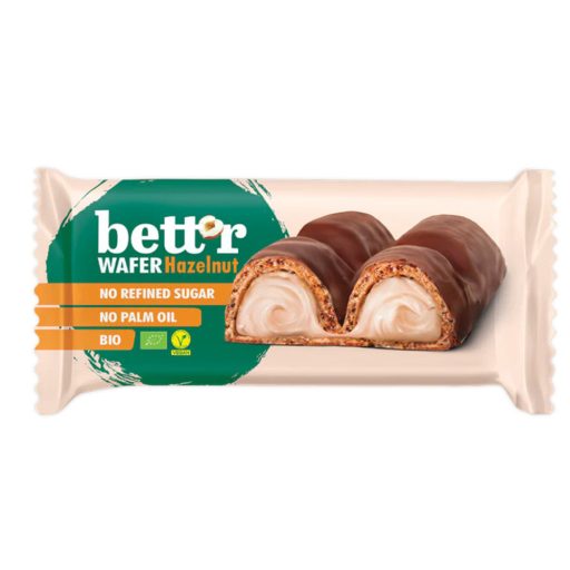 Better ostyaszelet 33g Mogyorókrémmel Bio