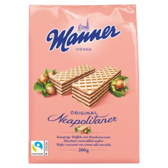   Manner mogyorókrémmel töltött ropogós ostyaszeletek 200 g