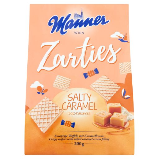 Manner Zarties sós-karamellás krémmel töltött ropogós ostyaszeletek 200 g