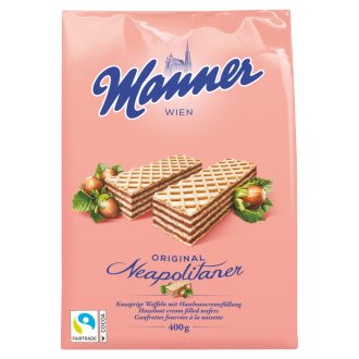   Manner mogyorókrémmel töltött ropogós ostyaszeletek 400 g