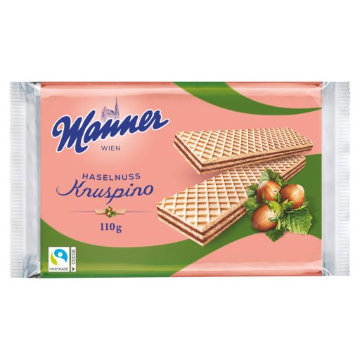 Manner Knuspino mogyorókrémmel töltött ropogós ostyaszeletek 110 g