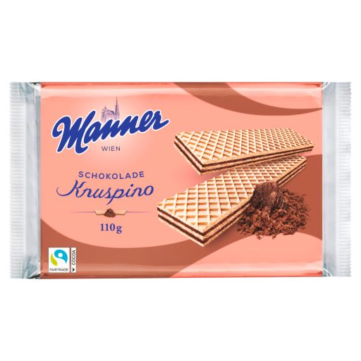 Manner Knuspino csokoládékrémmel töltött ostyaszeletek 110 g